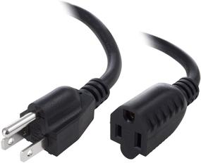 img 4 attached to EDragon 3Ft (1M) 16AWG (Power Extension Cord) Power Extension Cable 3 Feet (1 Meters) 3 Conductor (NEMA 5-15P To NEMA 5-15R) 13 Amp Power Cable ED652504 (3 Pack)