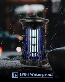 img 2 attached to 🦟 Powerful 2021 Bug Zapper: Indoor/Outdoor Mosquito Killer, 4200V High Voltage, 20W Lamp Bulb, Fly Trap for Backyard, Patio, Bedroom, Kitchen, Office