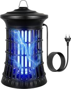 img 4 attached to 🦟 Powerful 2021 Bug Zapper: Indoor/Outdoor Mosquito Killer, 4200V High Voltage, 20W Lamp Bulb, Fly Trap for Backyard, Patio, Bedroom, Kitchen, Office