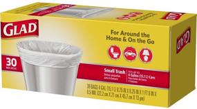 img 3 attached to Glad 4 Gallon White Trash Bags - Small Size - Pack of 30 Count