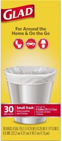 img 2 attached to Glad 4 Gallon White Trash Bags - Small Size - Pack of 30 Count