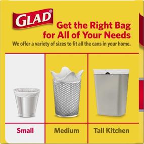 img 1 attached to Glad 4 Gallon White Trash Bags - Small Size - Pack of 30 Count