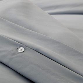 img 1 attached to 🛏️Набор одеял из микрофибры Linenspa размером Queen с двумя наволочками - мягкая щетинистая микрофибра - гипоаллергенный - камень