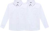 bienzoe school uniform sleeve oxford boys' clothing logo