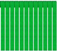 яркая зеленая фестончатая бумага для украшения вечеринок - 12 рулонов шириной 1,8 дюйма, длиной 82 фута на рулон. логотип
