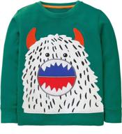 cute and comfy christmas-themed cotton crewneck sweatshirt for baby toddler boys (1-7y) логотип