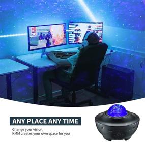 img 1 attached to 🌌 Galaxy Star Projector Night Light with LED Ocean Wave Projector Bluetooth Music Speaker - Ideal for Baby Bedroom, Game Rooms, Party, Home Theatre, Night Light Ambiance