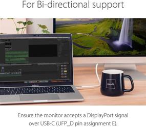 img 1 attached to High-Performance Moshi USB C to DisplayPort Cable: 5ft, 5K@60 Hz, 4K HDR, VESA Certified, Thunderbolt 3 Compatible