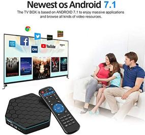 img 2 attached to Enhanced Performance and Convenience: EASYTONE T95Z Plus Android TV Box 3GB 32GB with Dual-Band Wi-Fi, Octa-Core Processor, and Wireless Backlit Keyboard Remote