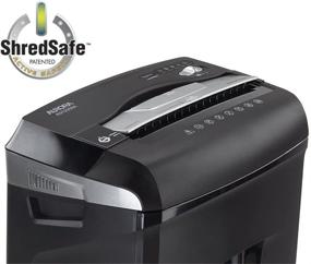 img 1 attached to Aurora JamFree AU1235XA 12-Sheet Cross-Cut Paper & Credit Card Shredder with Pull-Out Wastebasket, Black/Silver