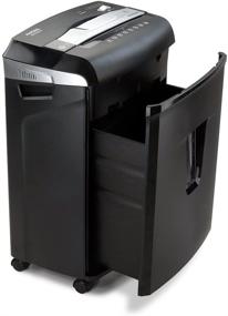 img 3 attached to Aurora JamFree AU1235XA 12-Sheet Cross-Cut Paper & Credit Card Shredder with Pull-Out Wastebasket, Black/Silver
