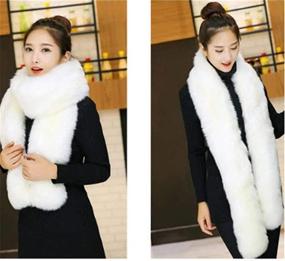 img 1 attached to LDFWAY Women Collar Winter Stole Women's Accessories