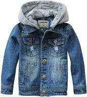 👕 lisueyne ripped jacket outwear cotton boys' clothing: explore our trendy collection at jackets & coats logo