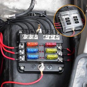 img 3 attached to 🔌 Electop 6 Way Blade Fuse Block Holder: Efficiently Protect Your Automotive Electrical System with LED Indicators and Damp-Proof Cover Sticker