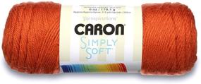 img 2 attached to 🎃 Тыква H97003-9765 Нить Caron Simply Soft Solids (3 шт.) - Высокое качество и яркий цвет для вязания и вязания крючком