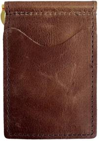 img 4 attached to Leather Minimalist Men's Wallet - Back Saver Accessory for Wallets, Card Cases & Money Organizers