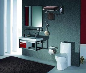 img 2 attached to KAIIY Towel Rack Bathroom Shelf: Extra Storage Hotel Style with 18-Inch Towel Bar in Chrome Finish