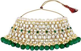 img 2 attached to Aheli Stylish Wedding Necklace Bollywood