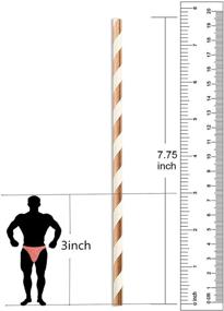 img 3 attached to 🍆 24pcs Naughty Bachelorette Party Straws with Gold Stripper Pole Dancer Design - Perfect for Hens Night, Girls Night Out, and Adult Celebrations - Thick Paper Straws with Confetti Dancing Men - Ideal Bridal Shower and Ladies Party Decorations