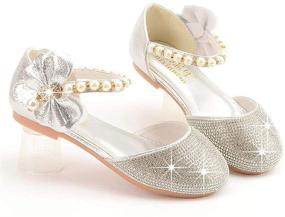 img 1 attached to LFHT Toddler Adorable Wedding Numeric_8 Girls' Shoes