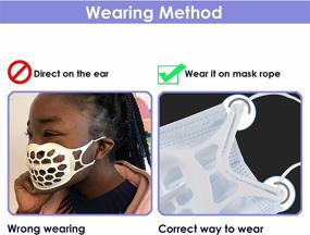 img 1 attached to Enhanced 3D Silicone Face Mask Bracket: Experience All-Day Coolness, Friction Reduction, and Amplified Breathing Space | 5pcs Set