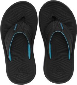 img 4 attached to Outdoor Boys' Shoes: Quiksilver Oasis Youth Sandal in Black