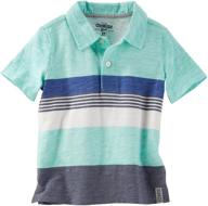 oshkosh b'gosh boys' knit polo henley shirt 31988011 logo