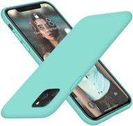 📱 dtto romance series iphone 11 pro case – full coverage silicone cover with enhanced camera and screen protection, cyan blue logo