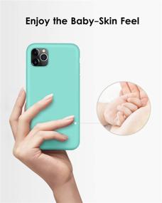 img 3 attached to 📱 DTTO Romance Series iPhone 11 Pro Case – Full Coverage Silicone Cover with Enhanced Camera and Screen Protection, Cyan Blue