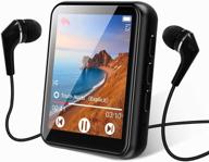 🎧 premium bluetooth 5.0 mp3 player with touch screen, speakers, and high fidelity sound quality - supports up to 128gb storage logo