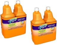 🧼 swiffer wet jet multi purpose solution, sweet citrus & zest scent, 1.25-liter bottles (pack of 4) - powerful cleaning solution for all surfaces logo