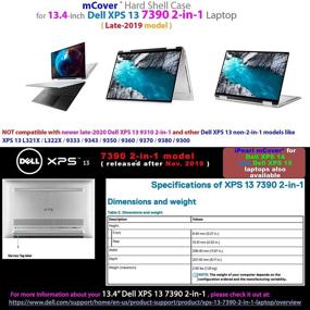 img 2 attached to 💦 mCover Hard Shell Case for Late-2019 13.4" Dell XPS 13 7390 2-in-1 Models - Aqua Cover