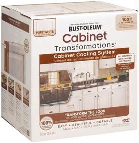 img 1 attached to 🎨 Rust-Oleum Cabinet Refinishing Kit, 143 Fl Oz (Pack of 1), Pure White – Transform Your Cabinets