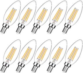 img 4 attached to 💡 LANGREE Candelabra Equivalent Protection Non-Dimmable LED Bulb