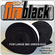 fireblack 125: the ultimate high-temp replacement gasket for big green egg (xl) - self-stick nomex with lavalock technology logo