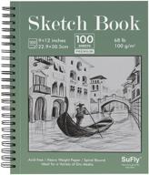 альбом sufly sketchbook со спиральным переплетом, графитовый, угольный логотип