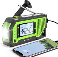 🔋 2020 runningsnail emergency weather alert radio - am/fm/noaa weather solar hand crank radio, 2000 mah battery, lcd display, earphone jack, bottle opener, phone charger for emergency situations logo