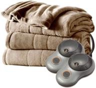 🔌 sunbeam king size electric microplush heated blanket in mushroom - soft and cozy bed warmer for ultimate comfort wlm8 80548 logo