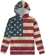 👕 coloranimal unisex long sleeve hoodies: stylish & comfortable sweatshirts for boys and girls, ages 6-16 logo