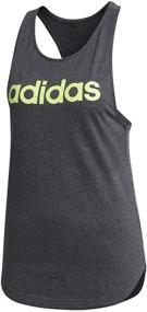 img 1 attached to 👚 adidas Women's Linear Tank Top - Essential Fitness Wear for Women