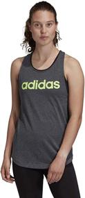 img 4 attached to 👚 adidas Women's Linear Tank Top - Essential Fitness Wear for Women