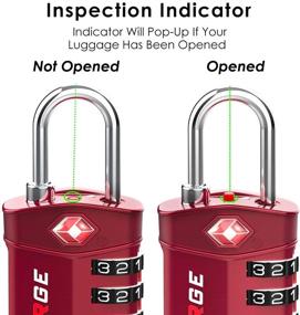 img 2 attached to Luggage Inspection Indicator: Digit Approved Travel Accessories for Luggage Locks