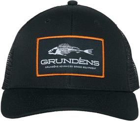 img 2 attached to 🧢 Grundens Black Trucker Hat - One Size Fits All