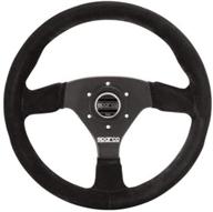 sparco suede black 015r383psn steering wheel logo