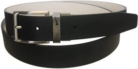 img 1 attached to 👔 Stylish Reversible Belts for Men: NIKE Cutout Black Brown Accessories