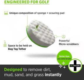 img 1 attached to 🏌️ GolfERASERS: Premium Dual-Sided Sponge for Instantly Cleaning Golf Clubs, Shoes & Balls