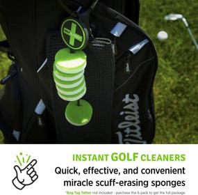 img 2 attached to 🏌️ GolfERASERS: Premium Dual-Sided Sponge for Instantly Cleaning Golf Clubs, Shoes & Balls