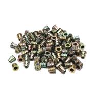 luomorgo m5x10mm zinc alloy bolt fastener: 100pcs threaded insert nuts logo