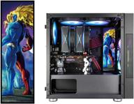 🖼️ enhance your pc case decor with vetroo streetfighter character poster display board featuring full hd 2k, led lights and multi-mode functionality (vertical, a2, 9.8" x 3.1") logo