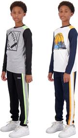 img 2 attached to Hind Athletic Sweatpant Red Black Numeric_8 Boys' Clothing